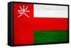 Oman Flag Design with Wood Patterning - Flags of the World Series-Philippe Hugonnard-Framed Stretched Canvas