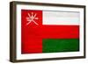 Oman Flag Design with Wood Patterning - Flags of the World Series-Philippe Hugonnard-Framed Premium Giclee Print