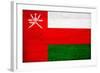 Oman Flag Design with Wood Patterning - Flags of the World Series-Philippe Hugonnard-Framed Art Print