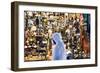 Oman, Muscat. Local Man Walking in Front of Shop Window in the Old Souk-Matteo Colombo-Framed Photographic Print