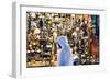 Oman, Muscat. Local Man Walking in Front of Shop Window in the Old Souk-Matteo Colombo-Framed Photographic Print