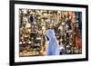 Oman, Muscat. Local Man Walking in Front of Shop Window in the Old Souk-Matteo Colombo-Framed Photographic Print