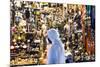 Oman, Muscat. Local Man Walking in Front of Shop Window in the Old Souk-Matteo Colombo-Mounted Photographic Print