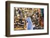 Oman, Muscat. Local Man Walking in Front of Shop Window in the Old Souk-Matteo Colombo-Framed Photographic Print