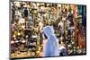 Oman, Muscat. Local Man Walking in Front of Shop Window in the Old Souk-Matteo Colombo-Mounted Photographic Print