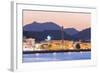 Oman, Muscat. Mutrah Harbour and Old Town at Dusk-Matteo Colombo-Framed Photographic Print