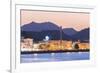 Oman, Muscat. Mutrah Harbour and Old Town at Dusk-Matteo Colombo-Framed Photographic Print