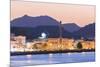 Oman, Muscat. Mutrah Harbour and Old Town at Dusk-Matteo Colombo-Mounted Photographic Print