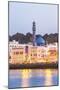 Oman, Muscat. Mutrah Harbour and Old Town at Dusk-Matteo Colombo-Mounted Photographic Print