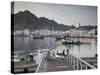 Oman, Muscat, Mutrah, Morning at the Mutrah Fish Market-Walter Bibikow-Stretched Canvas