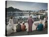 Oman, Muscat, Mutrah, Morning at the Mutrah Fish Market-Walter Bibikow-Stretched Canvas