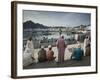 Oman, Muscat, Mutrah, Morning at the Mutrah Fish Market-Walter Bibikow-Framed Photographic Print