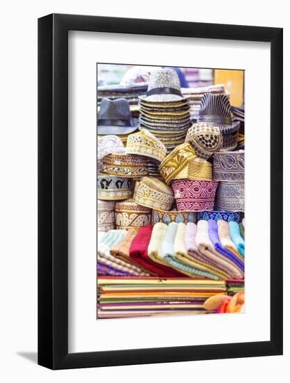 Oman, Muscat. Souvenirs for Sale at a Shop in the Old Souk of Mutrah-Matteo Colombo-Framed Photographic Print