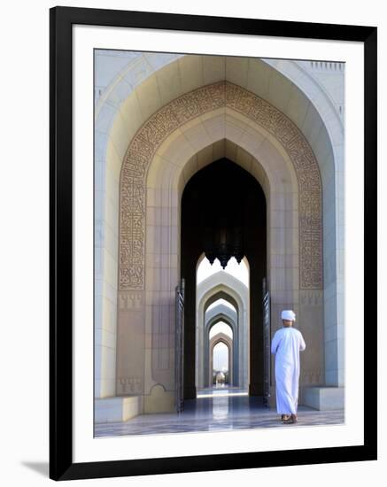 Oman, Muscat, Sultan Qaboos Grand Mosque-Michele Falzone-Framed Photographic Print