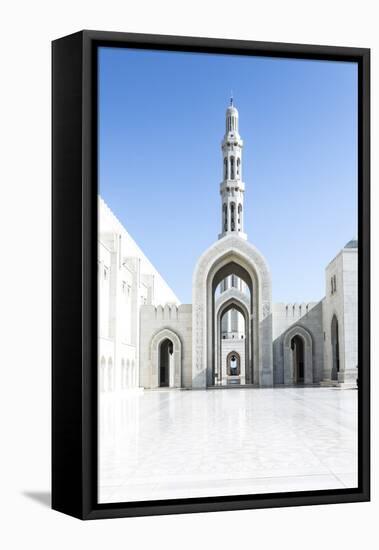 Oman, Muscat. Sultan Qaboos Grand Mosque-Matteo Colombo-Framed Stretched Canvas