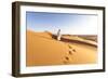 Oman, Wahiba Sands. Bedouin on the Sand Dunes at Sunset (Mr)-Matteo Colombo-Framed Photographic Print