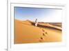 Oman, Wahiba Sands. Bedouin on the Sand Dunes at Sunset (Mr)-Matteo Colombo-Framed Photographic Print