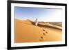 Oman, Wahiba Sands. Bedouin on the Sand Dunes at Sunset (Mr)-Matteo Colombo-Framed Photographic Print