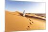 Oman, Wahiba Sands. Bedouin on the Sand Dunes at Sunset (Mr)-Matteo Colombo-Mounted Photographic Print