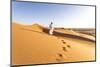 Oman, Wahiba Sands. Bedouin on the Sand Dunes at Sunset (Mr)-Matteo Colombo-Mounted Premium Photographic Print