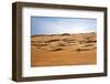 Oman, Wahiba Sands. Camels Belonging to Bedouins Cross Sand Dunes in Wahiba Sands.-Nigel Pavitt-Framed Photographic Print