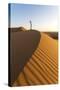 Oman, Wahiba Sands. Tourist on the Sand Dunes (Mr)-Matteo Colombo-Stretched Canvas