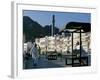 Omanis Walk and Sit Alongside Muttrah's Busy Corniche-John Warburton-lee-Framed Photographic Print