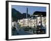 Omanis Walk and Sit Alongside Muttrah's Busy Corniche-John Warburton-lee-Framed Photographic Print