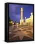 Omar Ali Saifuddien Mosque at Dusk, Bandar Seri Begawan, Brunei Darussalam-Ian Trower-Framed Stretched Canvas