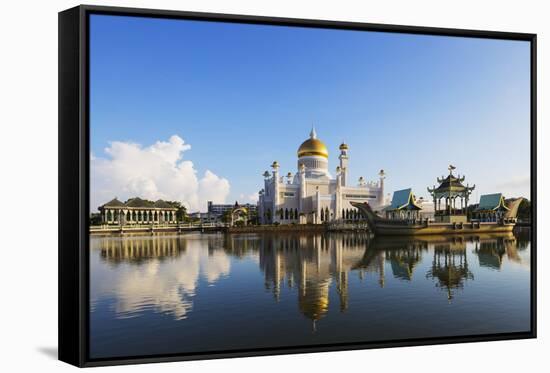 Omar Ali Saifuddien Mosque, Bandar Seri Begawan, Brunei, Borneo, Southeast Asia-Christian-Framed Stretched Canvas