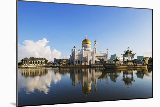 Omar Ali Saifuddien Mosque, Bandar Seri Begawan, Brunei, Borneo, Southeast Asia-Christian-Mounted Photographic Print