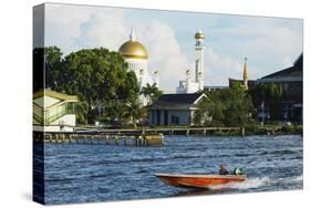 Omar Ali Saifuddien Mosque, Bandar Seri Begawan, Brunei, Borneo, Southeast Asia-Christian-Stretched Canvas