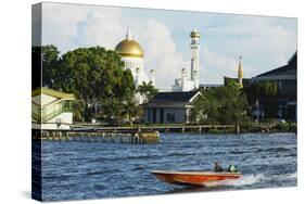 Omar Ali Saifuddien Mosque, Bandar Seri Begawan, Brunei, Borneo, Southeast Asia-Christian-Stretched Canvas