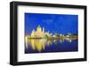 Omar Ali Saifuddien Mosque, Bandar Seri Begawan, Brunei, Borneo, Southeast Asia-Christian-Framed Photographic Print