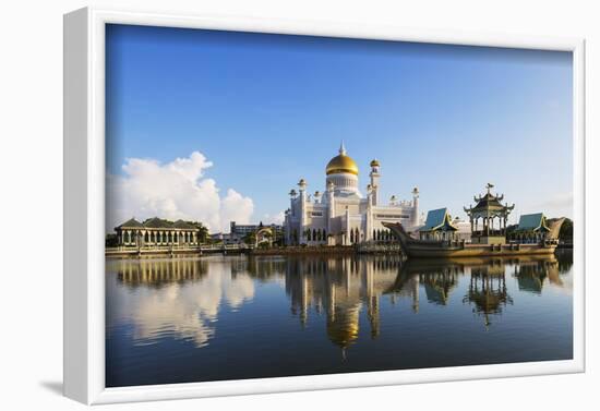 Omar Ali Saifuddien Mosque, Bandar Seri Begawan, Brunei, Borneo, Southeast Asia-Christian-Framed Photographic Print