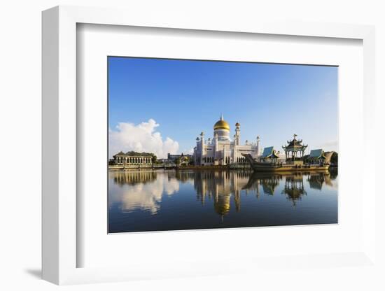 Omar Ali Saifuddien Mosque, Bandar Seri Begawan, Brunei, Borneo, Southeast Asia-Christian-Framed Photographic Print