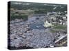 Omar Ali Saifuddin Mosque and City, Bandar Seri Begawan, Brunei (Island of Borneo)-Paolo Koch-Stretched Canvas