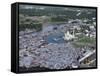 Omar Ali Saifuddin Mosque and City, Bandar Seri Begawan, Brunei (Island of Borneo)-Paolo Koch-Framed Stretched Canvas