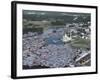 Omar Ali Saifuddin Mosque and City, Bandar Seri Begawan, Brunei (Island of Borneo)-Paolo Koch-Framed Photographic Print