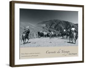 Omar Rojas With His Gaucho's-Chris Simpson-Framed Giclee Print