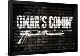 Omar's Comin' Television-null-Framed Art Print