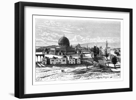 Omar's Mosque, Jerusalem, Israel, 1895-Armand Kohl-Framed Giclee Print