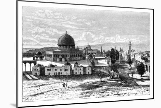 Omar's Mosque, Jerusalem, Israel, 1895-Armand Kohl-Mounted Giclee Print