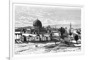 Omar's Mosque, Jerusalem, Israel, 1895-Armand Kohl-Framed Giclee Print