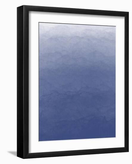 Ombré Blue Fresco 1-Melody Hogan-Framed Art Print