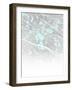 Ombré Mint and Grey Marble pattern.jpg-Dominique Vari-Framed Art Print