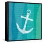 Ombre Ocean Anchor-Meili Van Andel-Framed Stretched Canvas