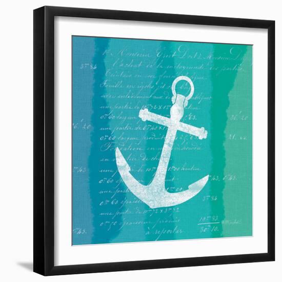 Ombre Ocean Anchor-Meili Van Andel-Framed Art Print