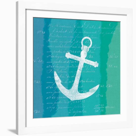 Ombre Ocean Anchor-Meili Van Andel-Framed Art Print