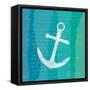 Ombre Ocean Anchor-Meili Van Andel-Framed Stretched Canvas